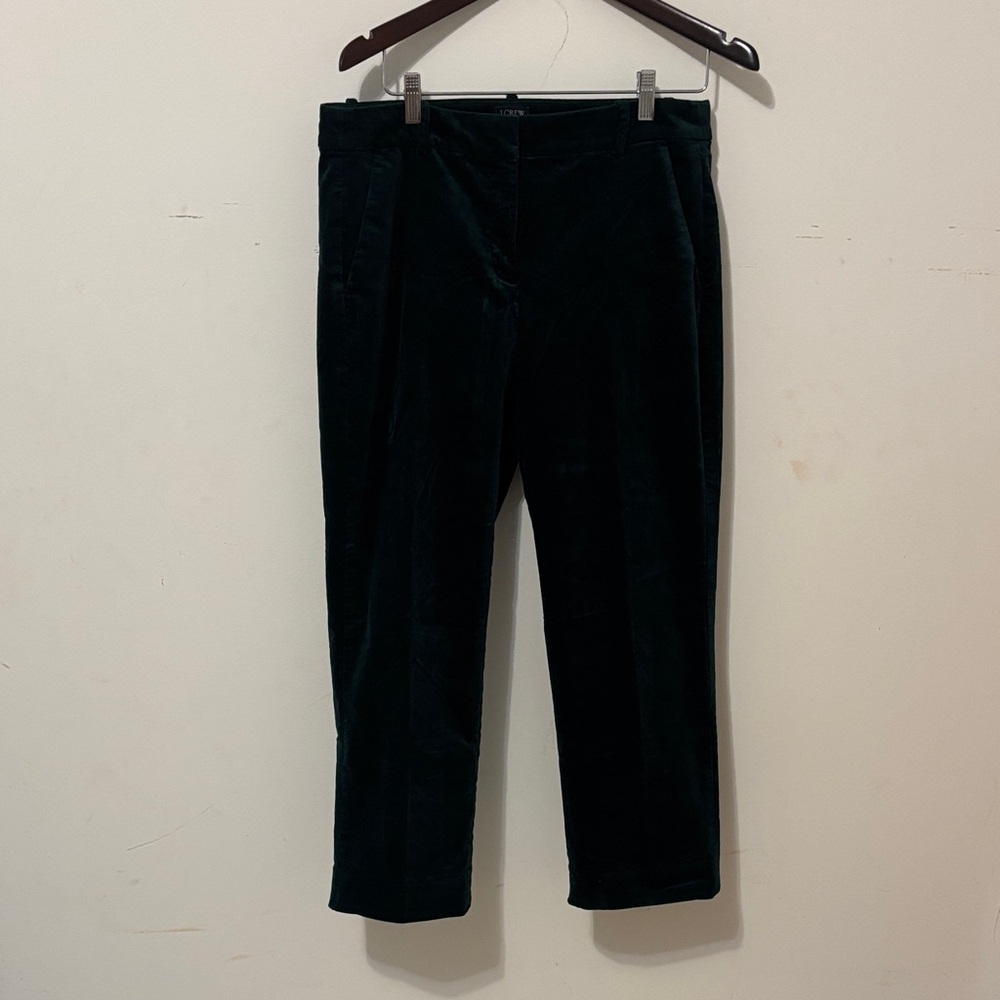 J.Crew Factory Emerald Green Velvet Pants